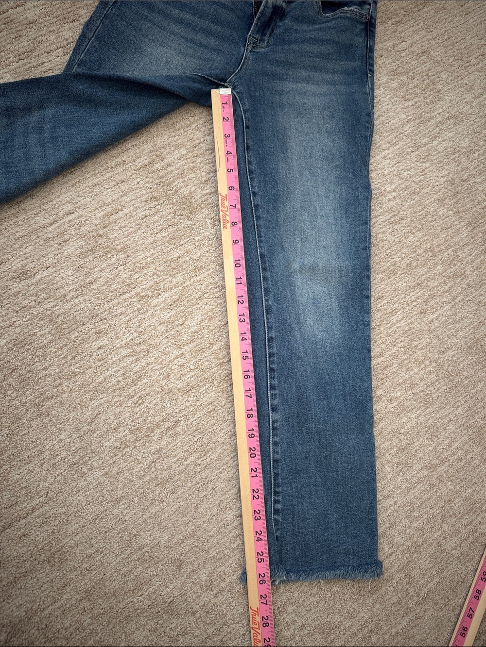 Vervet Mid Rise Crop Straight Jeans 28 - Picture 11 of 13